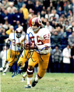 Autographed CHRIS HANBURGER 8x10 Washington Redskins Photo