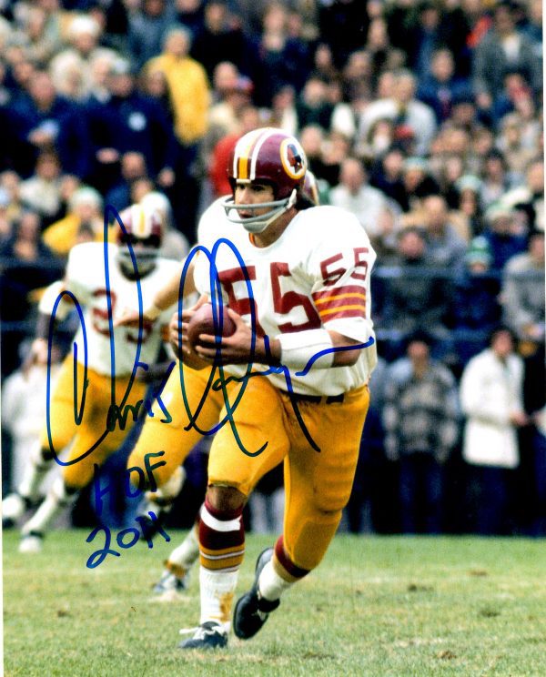 Autographed CHRIS HANBURGER 8x10 Washington Redskins Photo