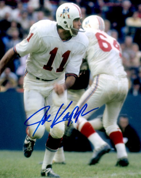 AUTOGRAPHED JOE KAPP 8X10 New England Patriots photo