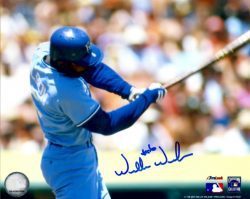 AUTOGRAPHED WILLIE WILSON photo KC Royals