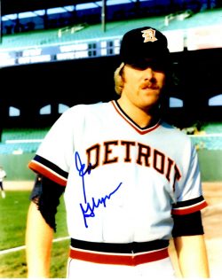 AUTOGRAPHED ED GLYNN 8X10 photo Detroit Tigers