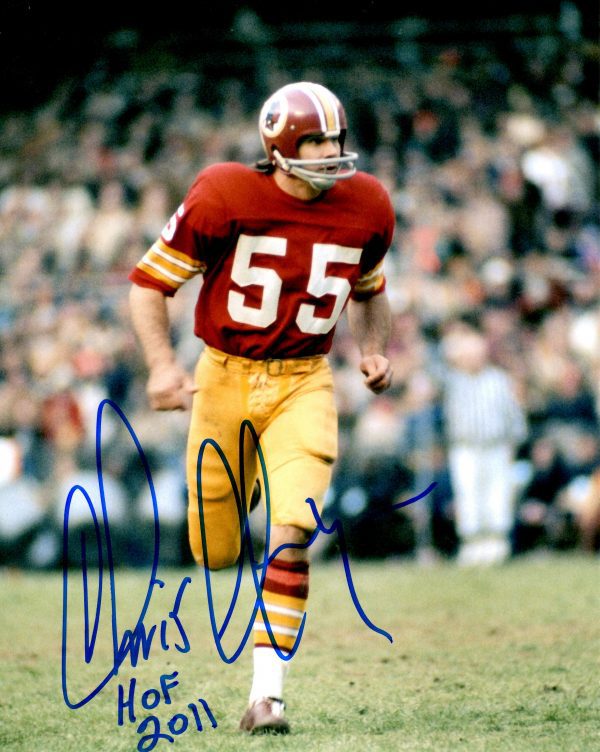 Autographed CHRIS HANBURGER 8x10 Washington Redskins Photo