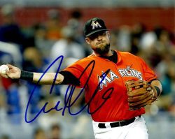 AUTOGRAPHED CASEY MCGEHEE 8X10 Miami Marlins Photo
