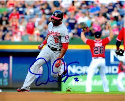Autographed DENARD SPAN 8X10 Washington Nationals Photo