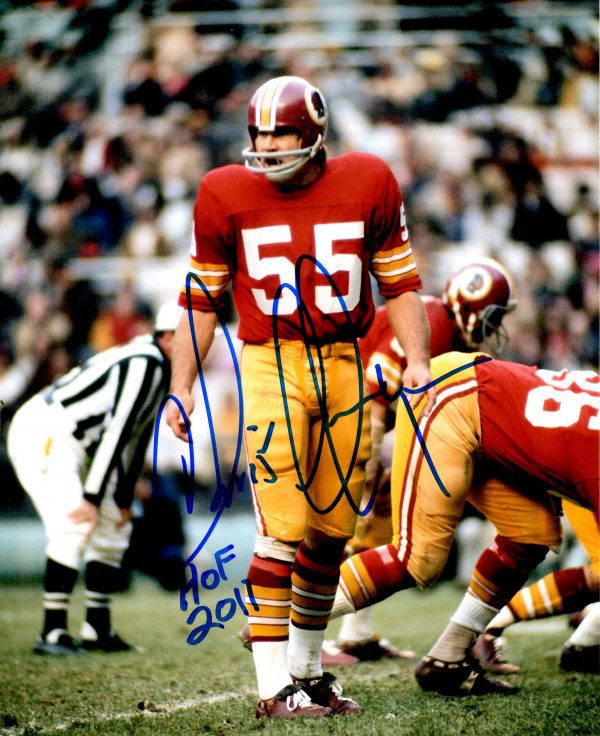 Autographed CHRIS HANBURGER 8x10 Washington Redskins Photo