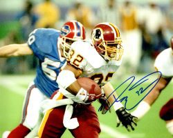 Autographed RICKY ERVINS 8x10 Washington Redskins Photo