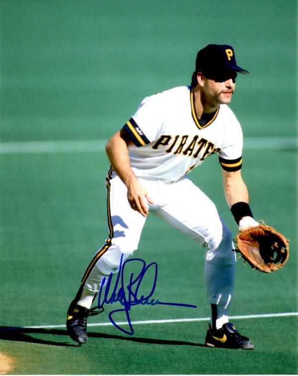 Autographed WALLY BACKMAN 8X10 Pittsburgh Pirates Photo