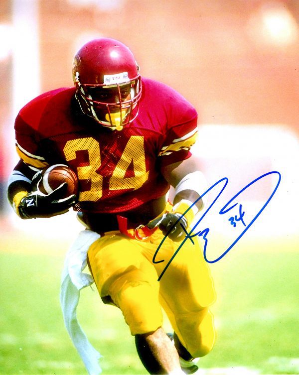 Autographed RICKY ERVINS  USC Trojans 8X10 Photo