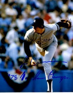 AUTOGRAPHED RON DAVIS 8X10 photo  New York Yankees