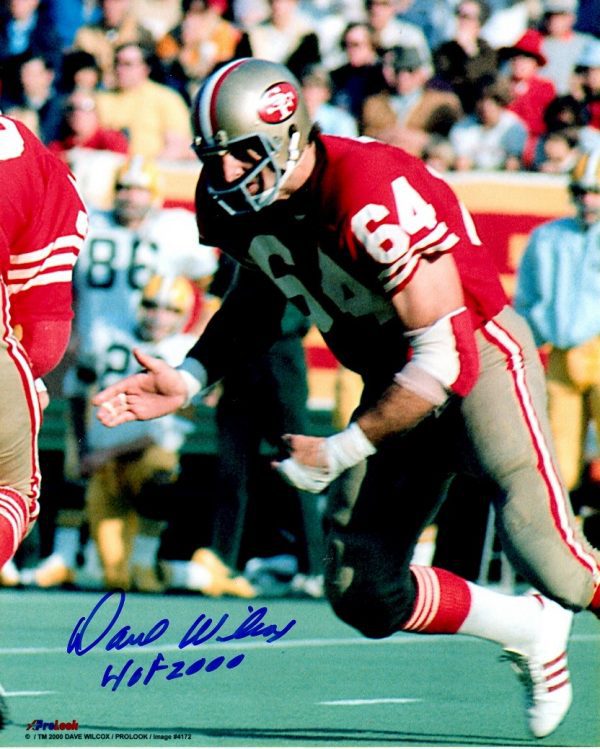 Autographed DAVE WILCOX  8X10 San Francisco 49'ers Photo