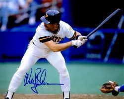 Autographed WALLY BACKMAN 8X10 Pittsburgh Pirates Photo