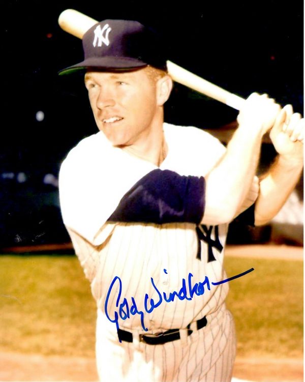 AUTOGRAPHED GORDY WINDHORN  8X10 NEW YORK YANKEES photo
