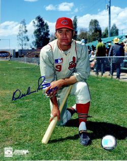 AUTOGRAPHED DUKE SIMS  8X10 Cleveland Indians Photo