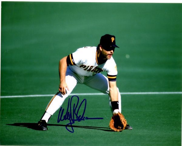 Autographed WALLY BACKMAN 8X10 Pittsburgh Pirates Photo