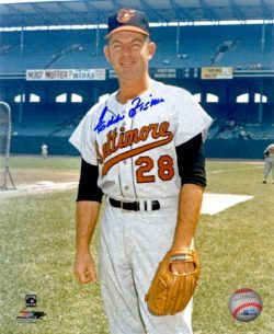 AUTOGRAPHED EDDIE FISHER 8X10 photo Baltimore Orioles