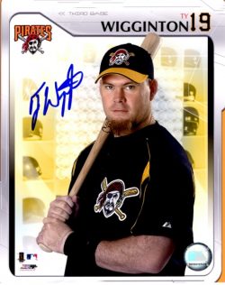 Autographed TY WIGGINTON 8X10 Photo - Pittsburgh Pirates