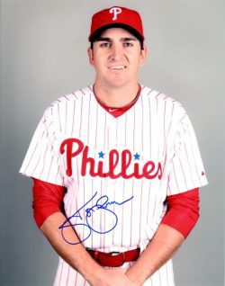 AUTOGRAPHED JOHN LANNAN 8X10 photo  Philadelphia Phillies