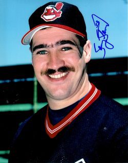AUTOGRAPHED SAMMY STEWART  8X10 Cleveland Indians Photo