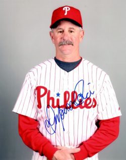 AUTOGRAPHED DOUG MANSOLINO 8X10 photo  Philadelphia Phillies