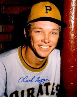 Autographed CHUCK GOGGIN 8X10 Pittsburgh Pirates Photo