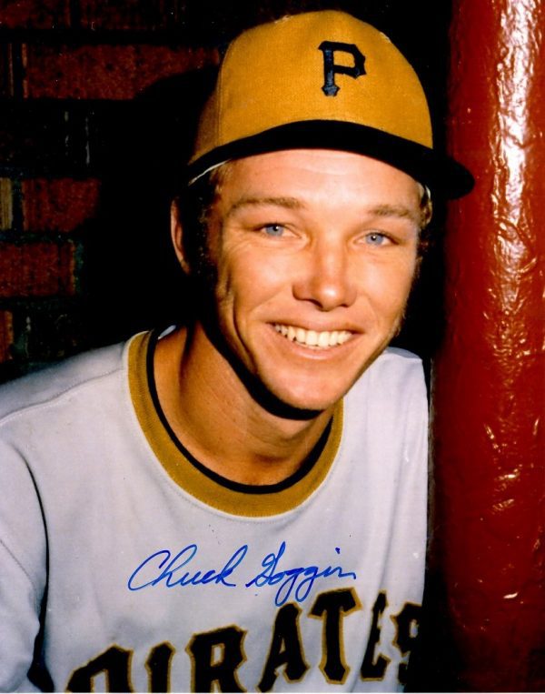 Autographed CHUCK GOGGIN 8X10 Pittsburgh Pirates Photo