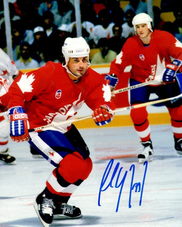 Autographed  PAUL COFFEY 8X10 CANADA Edmonton Oilers Photo