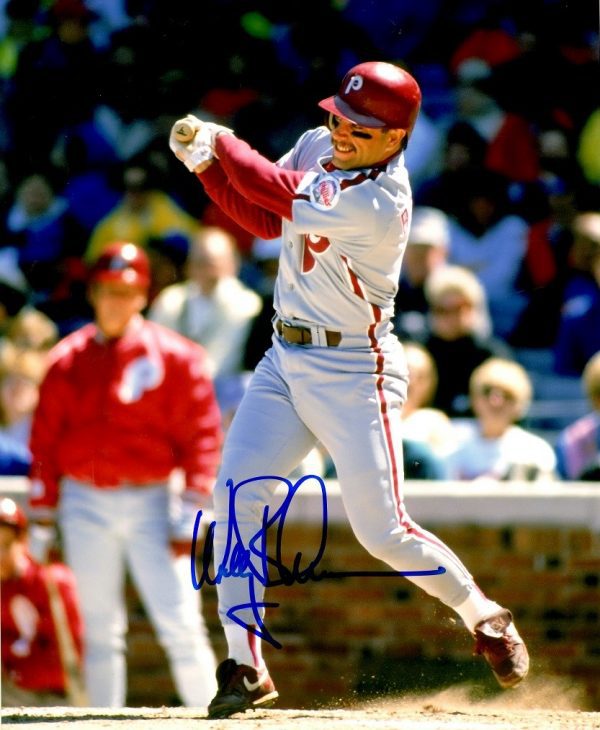 AUTOGRAPHED WALLY BACKMAN  8X10 Philadelphia Phillies Photo