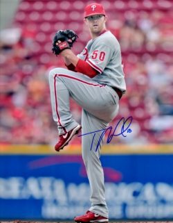 AUTOGRAPHED TYLER CLOYD 8X10  Philadelphia Phillies Photo
