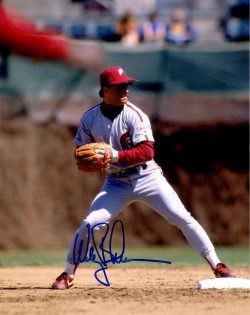 AUTOGRAPHED WALLY BACKMAN 8X10 Philadelphia Phillies Photo
