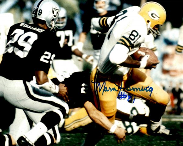 Autographed MARV FLEMING 8X10 Green Bay Packers Photo