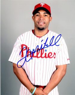 AUTOGRAPHED JERMAINE MITCHELL 8X10 photo  Philadelphia Phillies