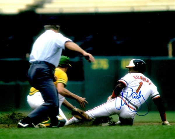 AUTOGRAPHED AL BUMBRY 8X10 Baltimore Orioles Photo