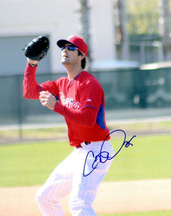 AUTOGRAPHED COLE HAMELS 8X10 Philadelphia Phillies Photo