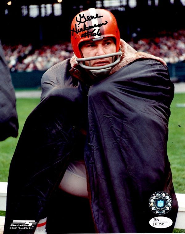 Autographed GENE HICKERSON 8X10 Cleveland Browns Photo