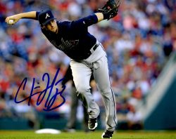 AUTOGRAPHED CHRIS JOHNSON 8X10 Atlanta Braves photo