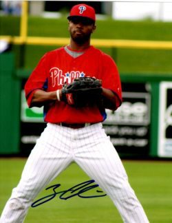AUTOGRAPHED ZACH COLLIER 8X10 Philadelphia Phillies Photo