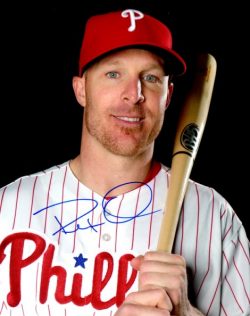 AUTOGRAPHED PETE ORR 8X10 photo  Philadelphia Phillies