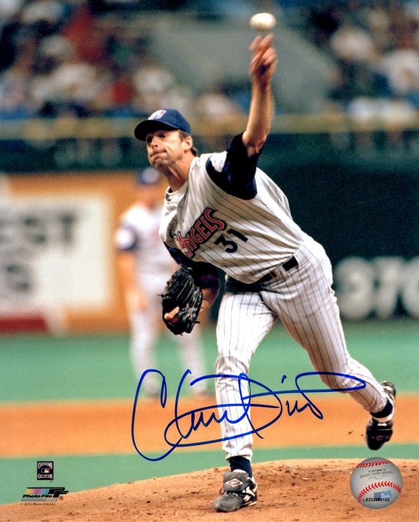 AUTOGRAPHED CHUCK FINLEY 8X10 California Angels Photo