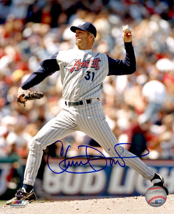 AUTOGRAPHED CHUCK FINLEY 8X10 California Angels Photo