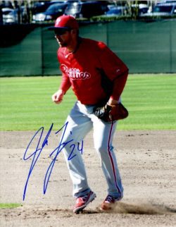 AUTOGRAPHED JOSH FIELDS 8X10 photo  Philadelphia Phillies