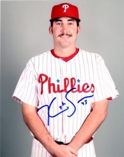AUTOGRAPHED KYLE SIMON 8X10 photo  Philadelphia Phillies