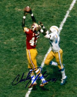 Autographed CHARLEY TAYLOR 8x10 Washington Redskins Photo