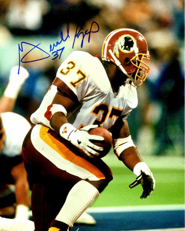 Autographed GERALD RIGGS 8x10 Washington Redskins Photo