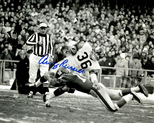 Autographed  ANDY RUSSELL 8X10 Pittsburgh Steelers Photo