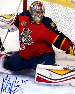 Autographed AL MONTOYA 8X10 Florida Panthers Photo