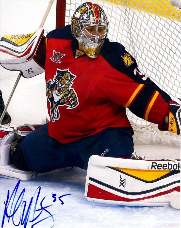 Autographed AL MONTOYA 8X10 Florida Panthers Photo