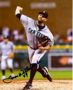 AUTOGRAPHED TOM WILHELMSEN 8X10 Seattle Mariners Photo