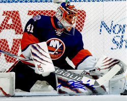 Autographed JAROSLAV HALAK  8X10 New York Islanders Photo
