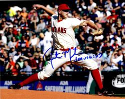 AUTOGRAPHED JUSTIN MASTERSON 8X10 photo  Cleveland Indians