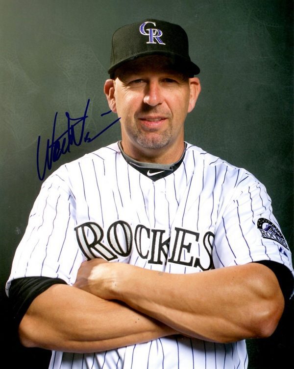 AUTOGRAPHED WALT WEISS  8X10 Colorado Rockies Photo